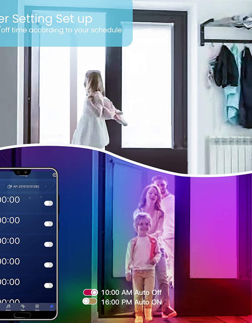 Load image into Gallery viewer, 50 FT LED Strip Lights,Bluetooth LED Lighting for Bedroom, Color Changing Light Strip with Music Sync, Phone Controller and IR Remote(App+Remote +Mic)
