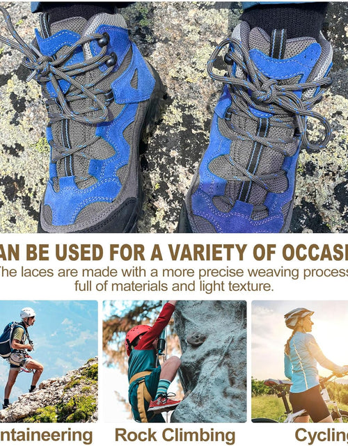 Load image into Gallery viewer, 2 Pair Work Boot Laces Outdoor Mountaineering Hiking Walking Shoelaces
